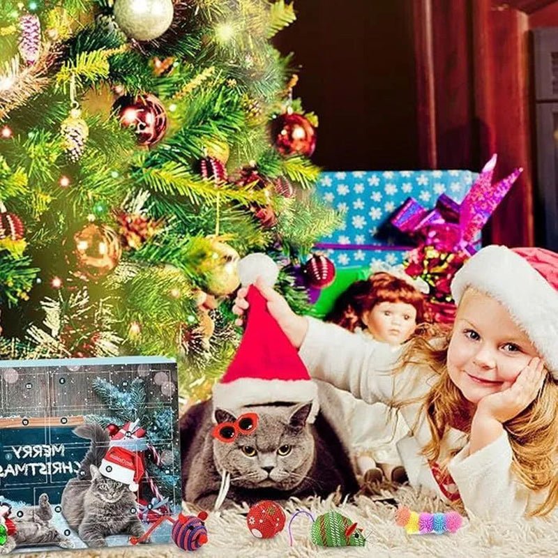 Adventskalender voor Katten - 24 Dagen Kerstverrassingen met Speeltjes voor Huisdieren