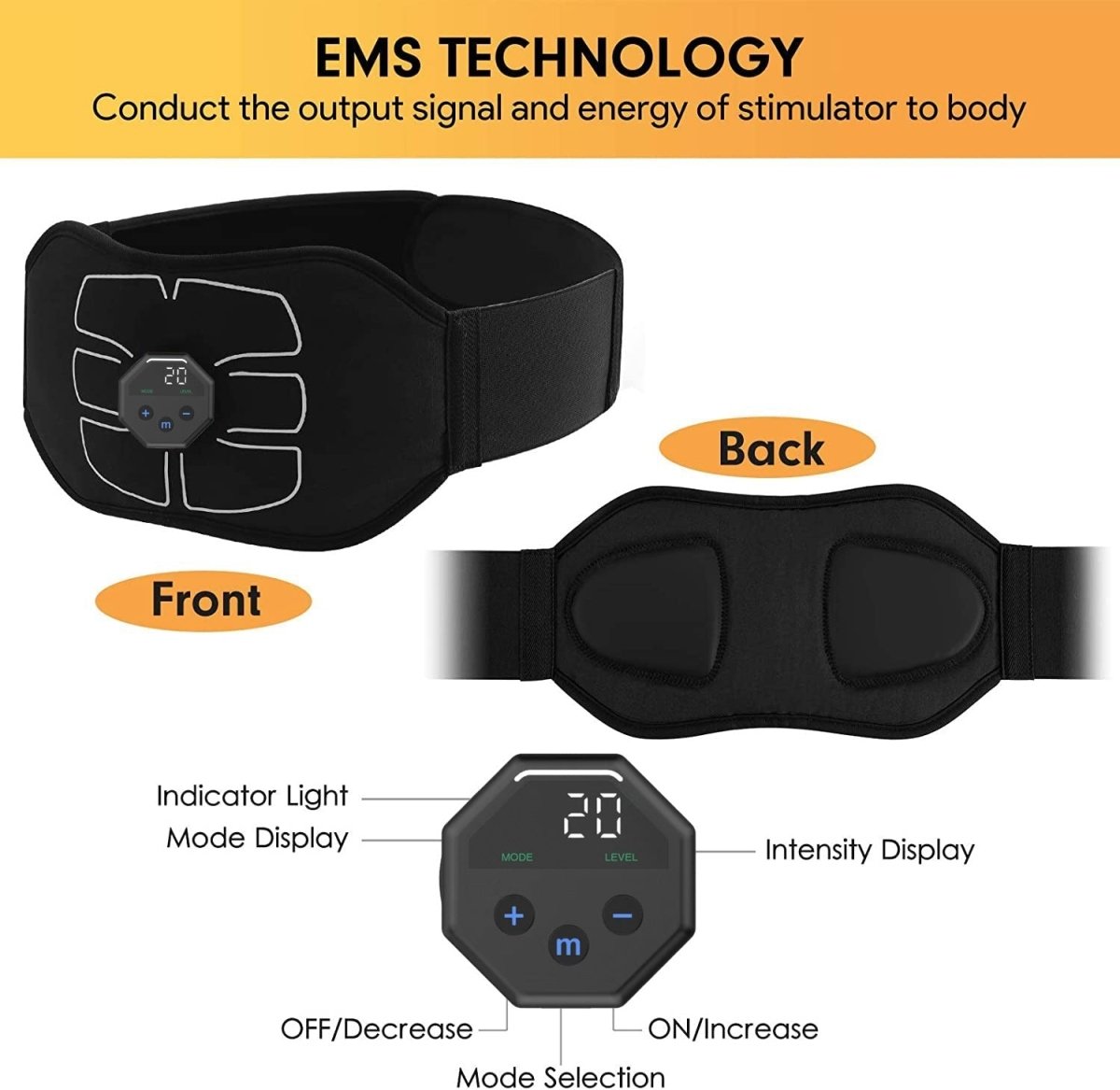 CoreFlex Ab Trainer - EMS Buikspier Stimulator voor Thuis