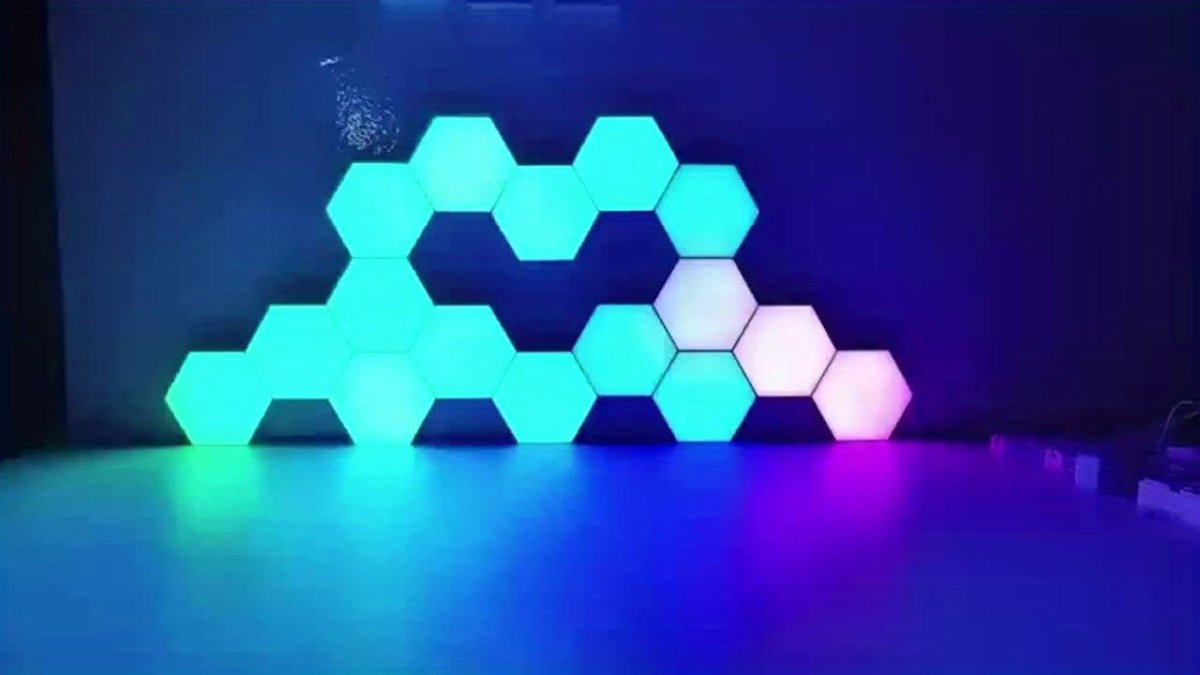 HexaGlow™ Smart Hexagon LED Lights - Muziek Sync en DIY Lichtpanelen