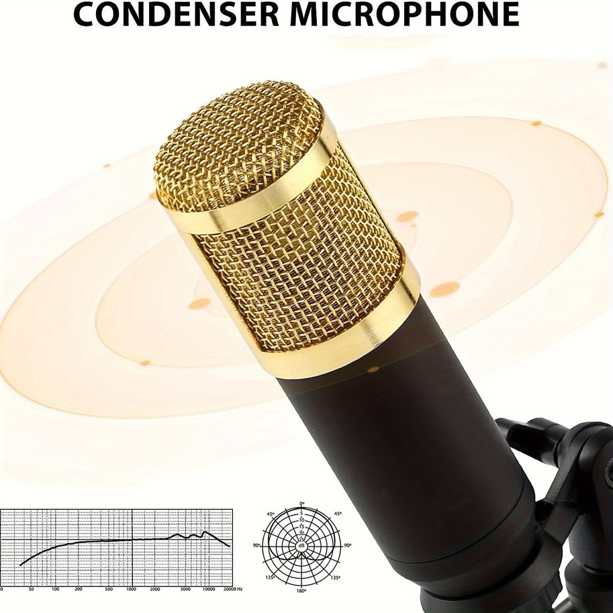 Complete Podcast Microfoon Set met Condensator Microfoon, Mixer en Armstand