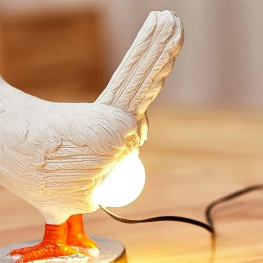 Kippenlamp LED Tafellamp - Grappige Nachtlamp in de Vorm van een Kip