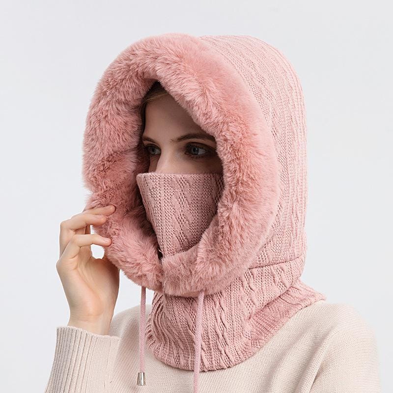 Rizzora™ 3-in-1 Dames Sjaal - Warme Gebreide Sjaal, Muts en Masker voor Winter