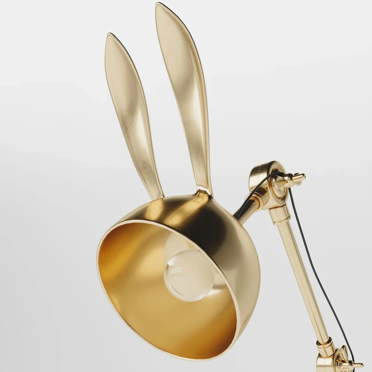 Bunny Oortjes Vloerlamp - Gouden Speelse Designlamp voor Woonkamer en Slaapkamer