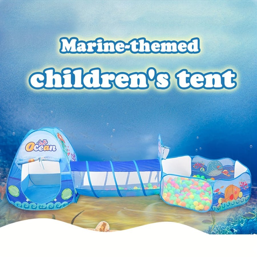 OceanFun™ 3-in-1 Speeltent Set met Ballenbak en Tunnel