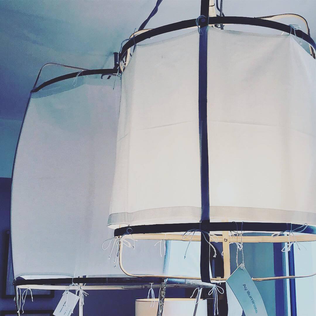 Boho Hanglamp Van Stof En Bamboe - Unieke Sfeerverlichting Voor Woonkamer en Eetkamer