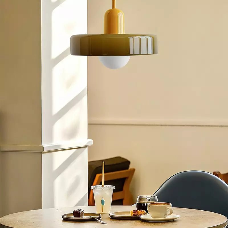 Bauhuis Glazen Hanglamp – Modern en Kleurrijk Design voor Woonkamer of Eetkamer