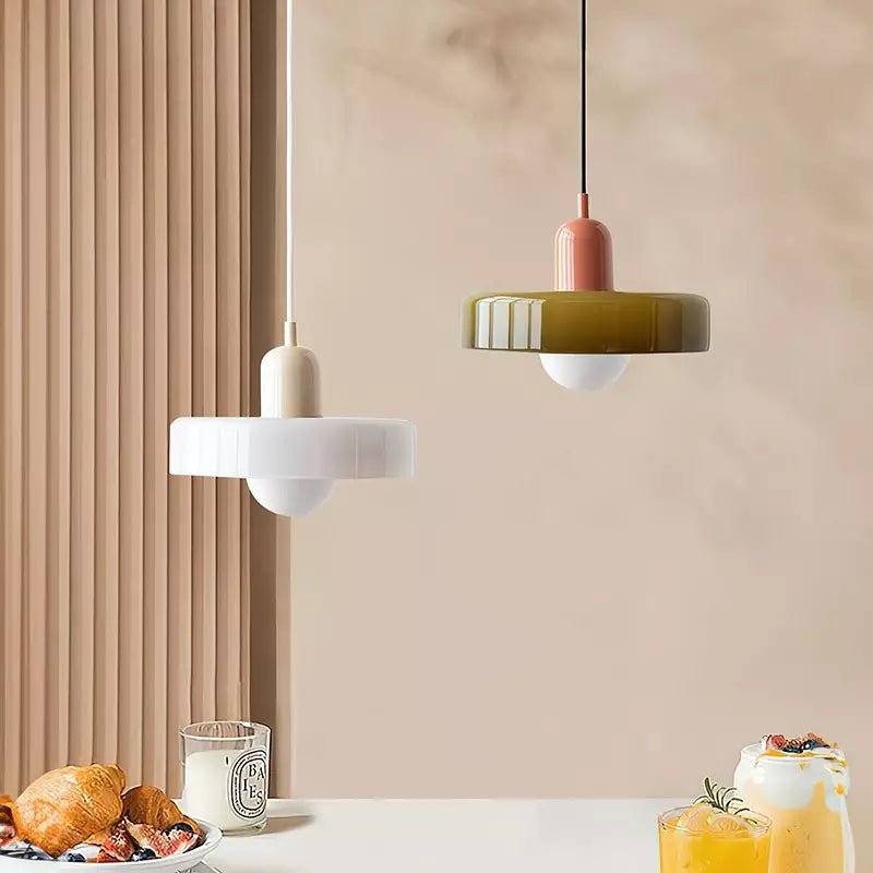 Bauhuis Glazen Hanglamp – Modern en Kleurrijk Design voor Woonkamer of Eetkamer