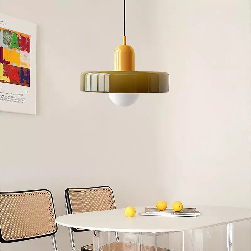 Bauhuis Glazen Hanglamp – Modern en Kleurrijk Design voor Woonkamer of Eetkamer