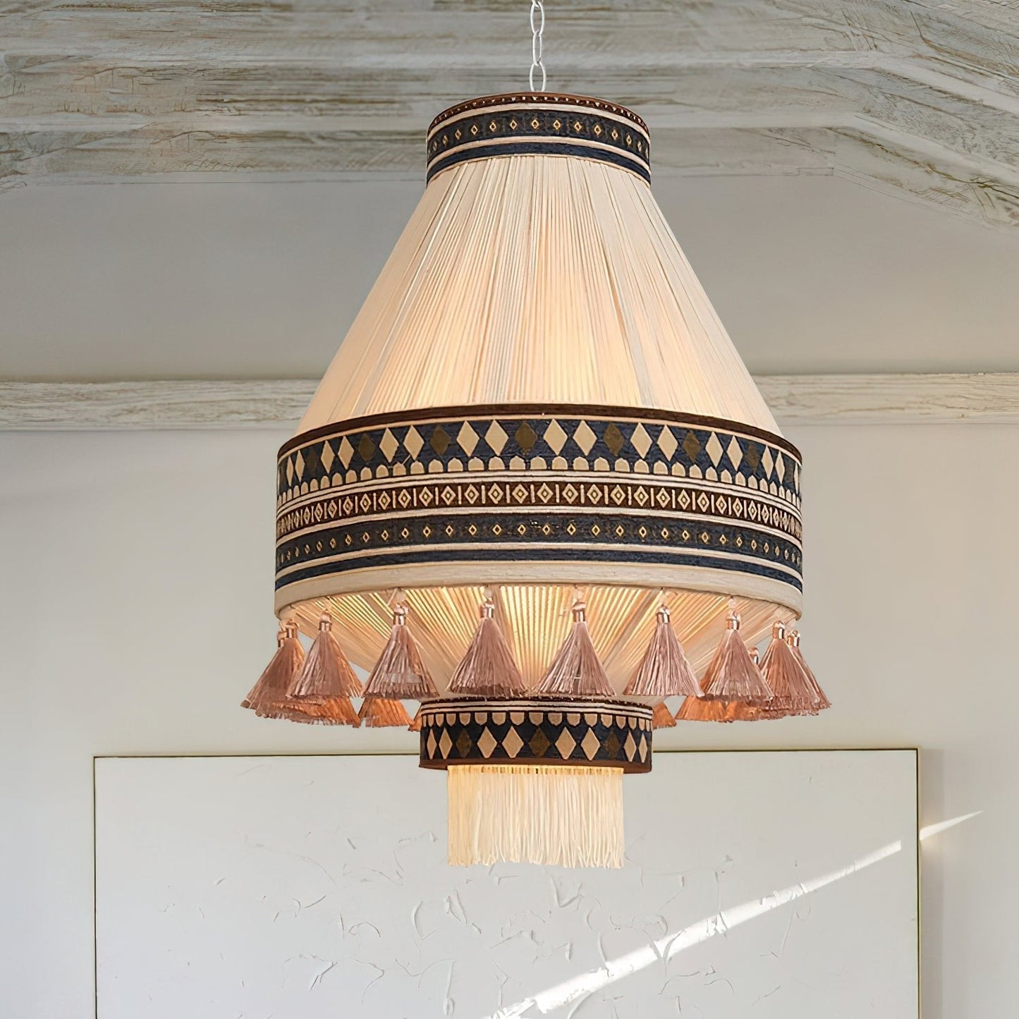 FringeGlow™ Boheemse Hanglamp – Stijlvolle Verlichting met Ambachtelijk Ontwerp voor Elke Kamer