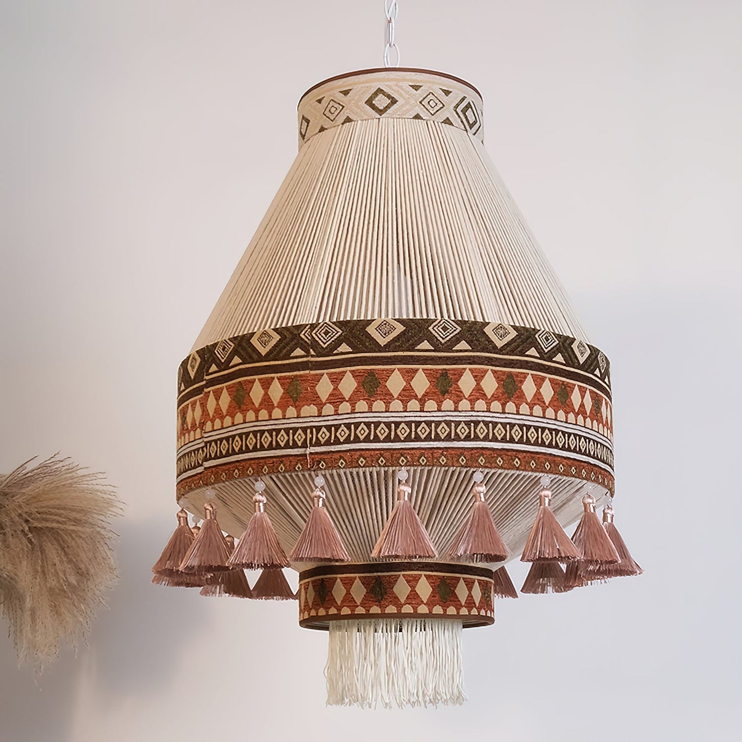 FringeGlow™ Boheemse Hanglamp – Stijlvolle Verlichting met Ambachtelijk Ontwerp voor Elke Kamer