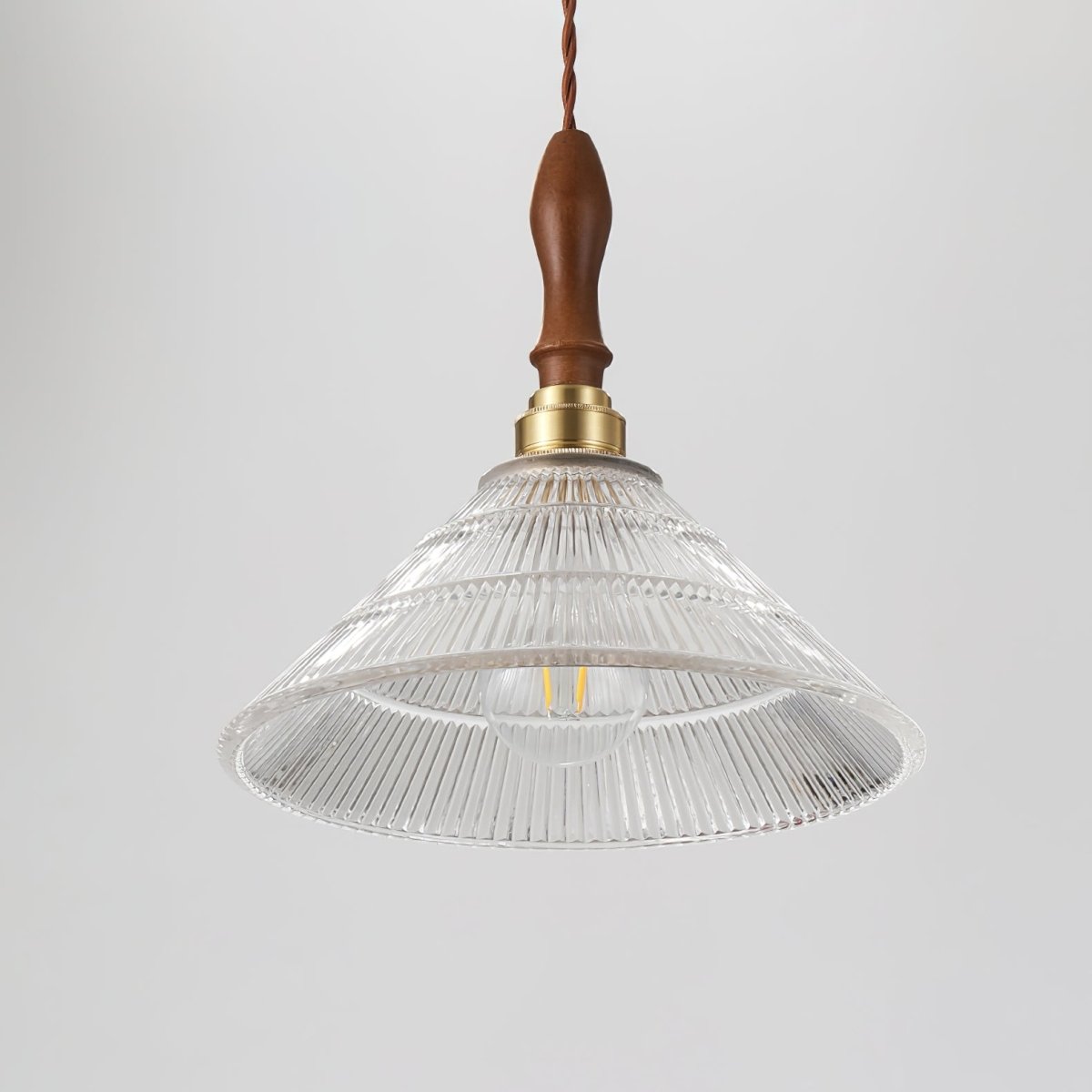 RippleGlass Vintage Hanglamp - Tijdloze Plafondlamp Voor Keuken en Eetkamer