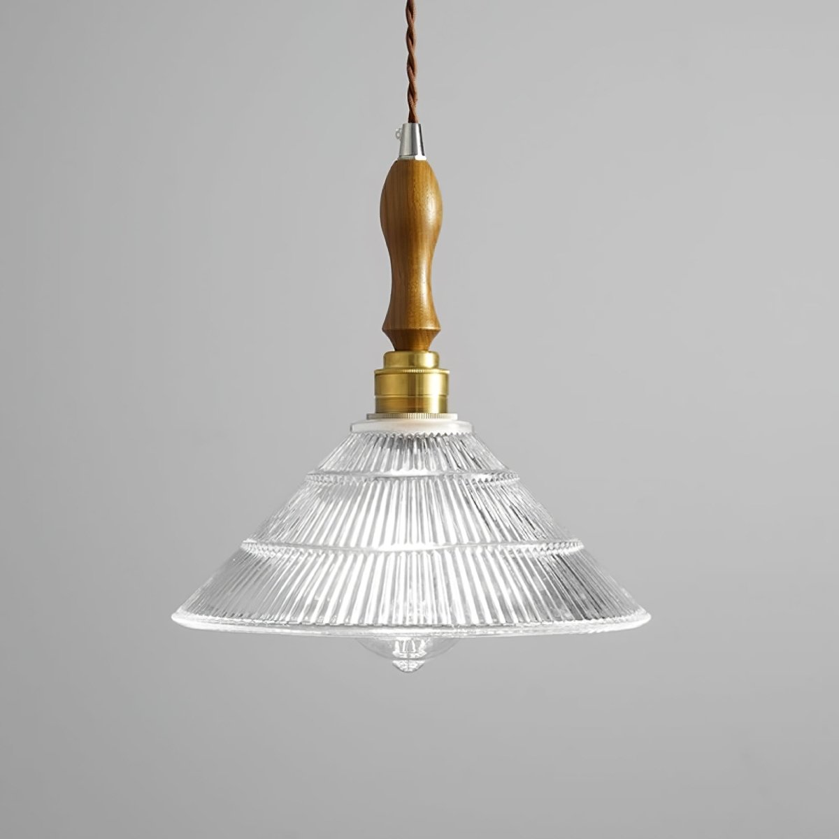 RippleGlass Vintage Hanglamp - Tijdloze Plafondlamp Voor Keuken en Eetkamer