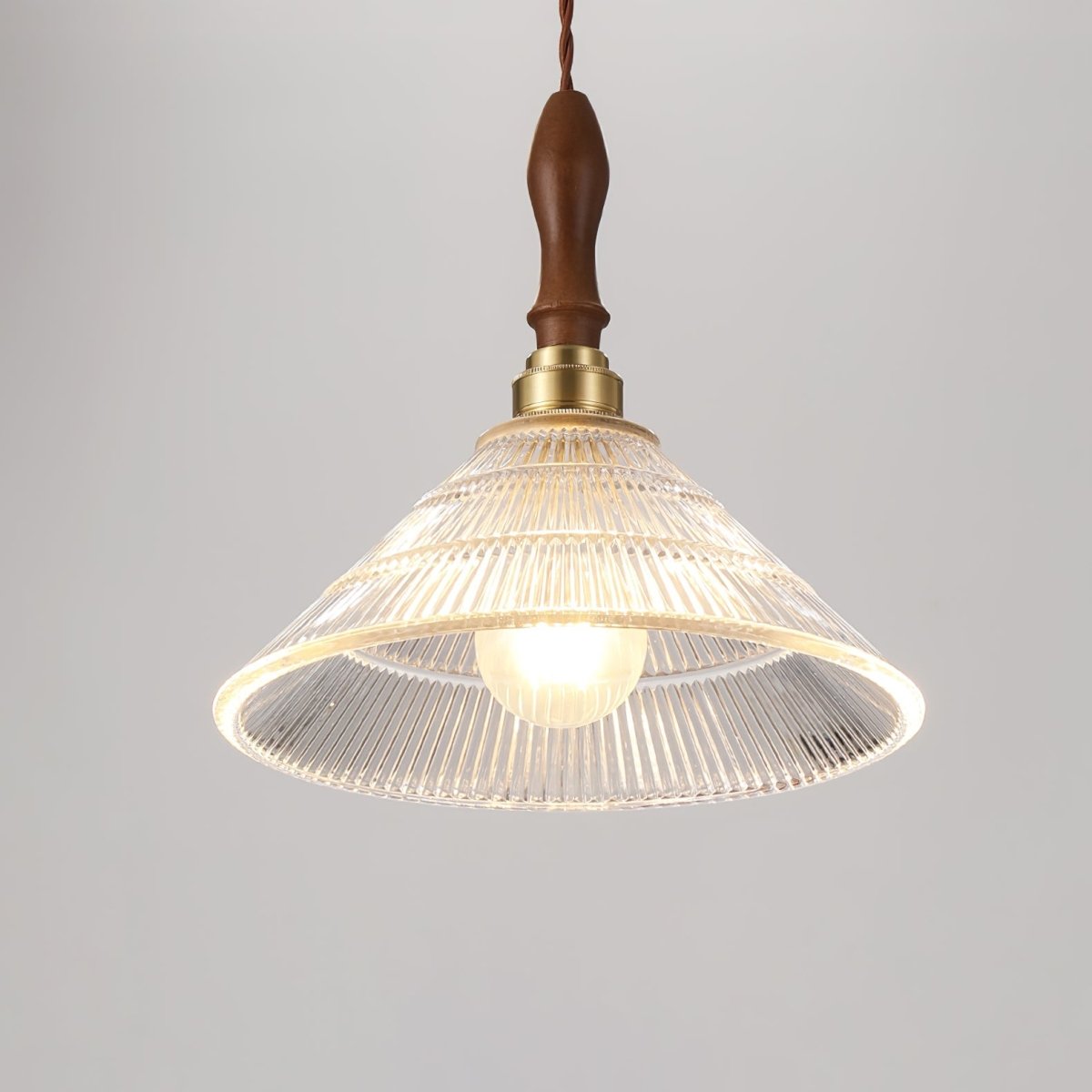 RippleGlass Vintage Hanglamp - Tijdloze Plafondlamp Voor Keuken en Eetkamer