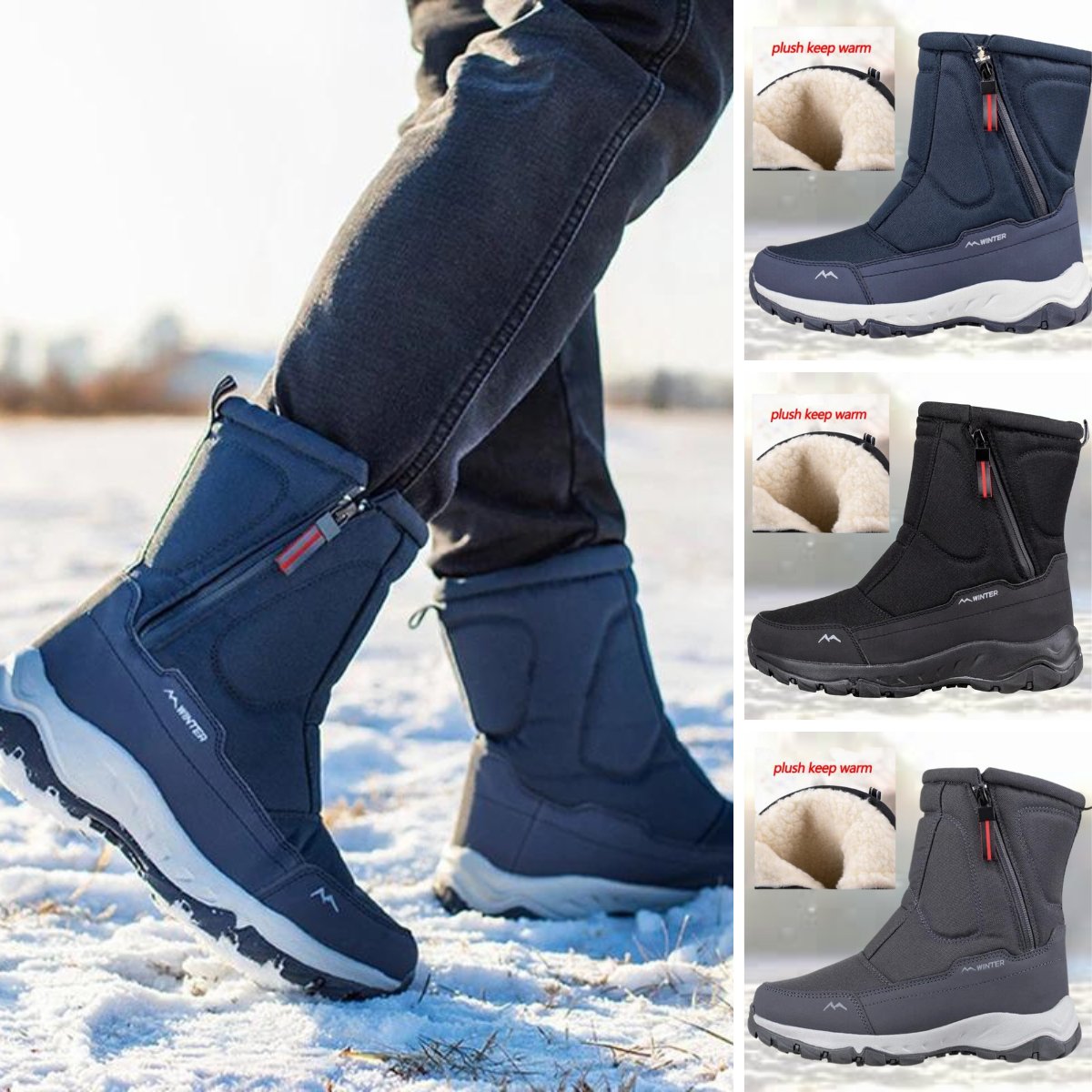 Nova™ Modieuze Mesh Mid-Calf Winterlaarzen