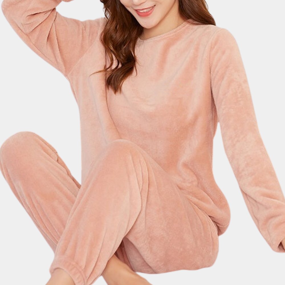 Elin™ Zachte en Warme Dames Pyjamaset