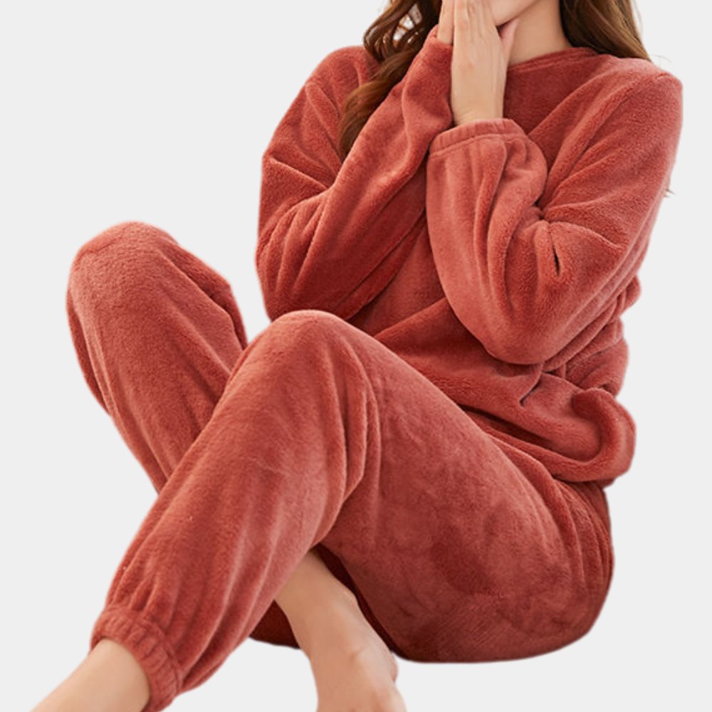 Elin™ Zachte en Warme Dames Pyjamaset