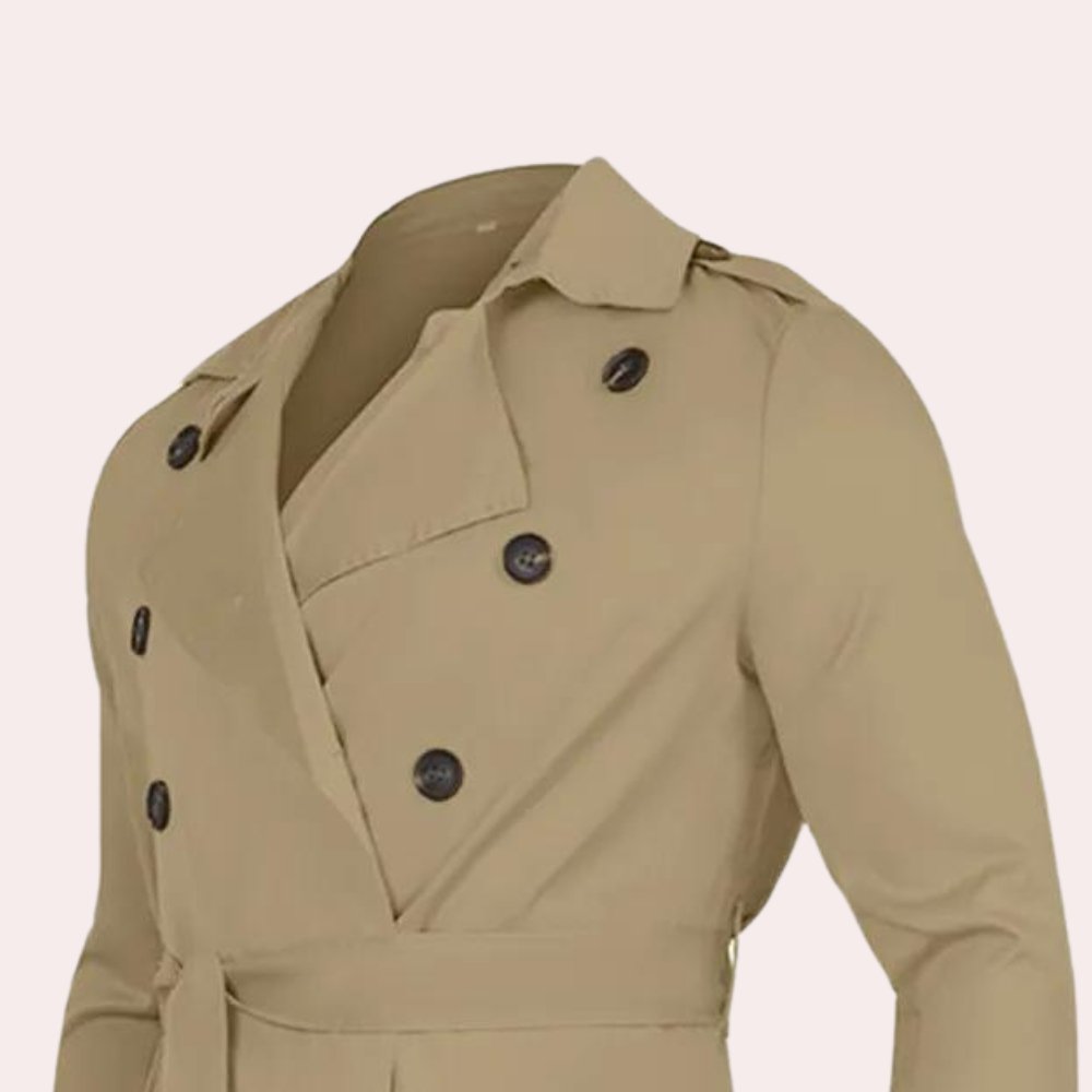 Elio™ Casual Trenchcoat voor Heren