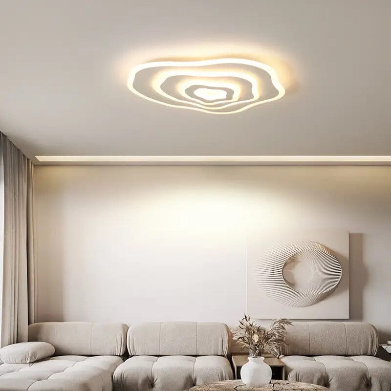 Moderne Houten LED Plafondlamp - Design Sfeerverlichting voor Woonkamer en Eetkamer