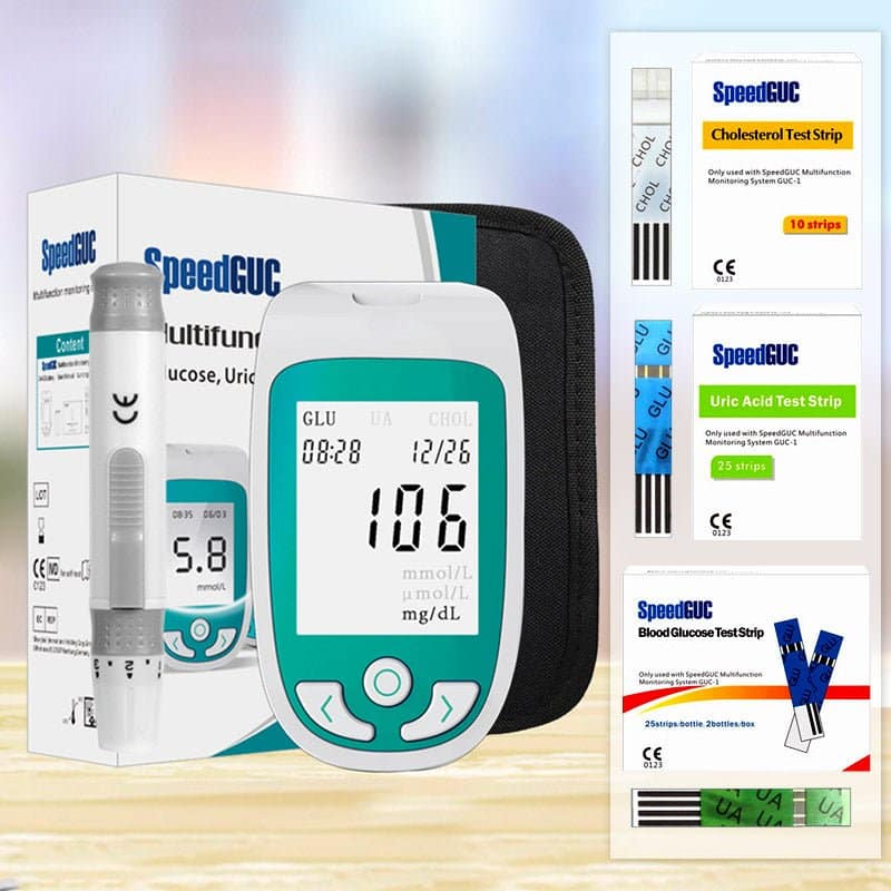 3-in-1 Gezondheidsmonitor met Bloeddruk-, Bloedsuiker- en Hartslagmeting