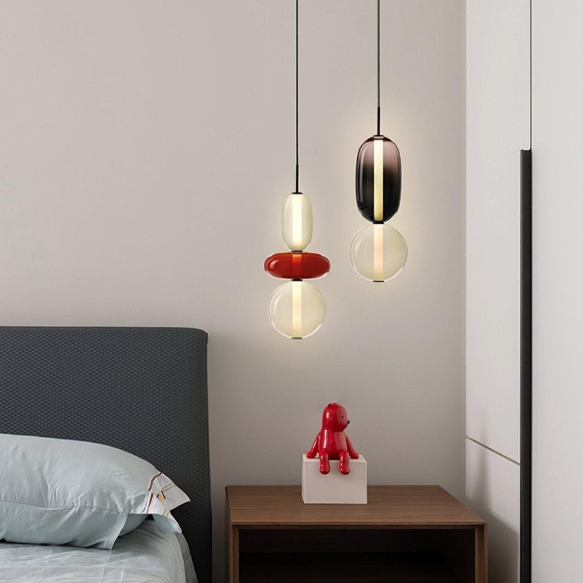 LumaSphere™ Glazen Hanglamp – Moderne LED Verlichting met Kleurrijk Design voor Stijlvol Interieur