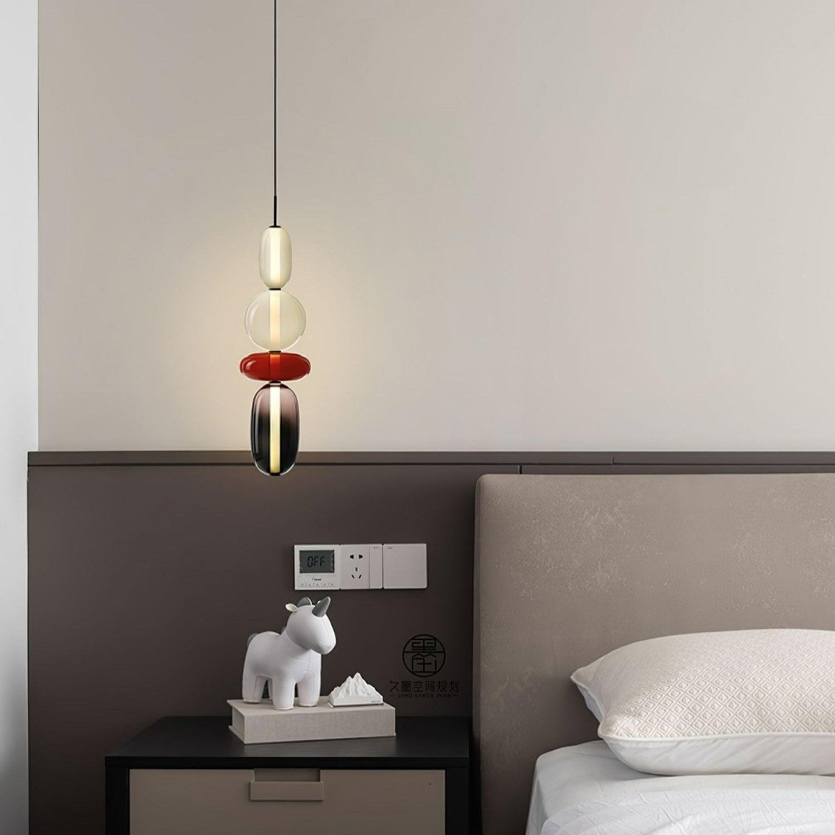 LumaSphere™ Glazen Hanglamp – Moderne LED Verlichting met Kleurrijk Design voor Stijlvol Interieur