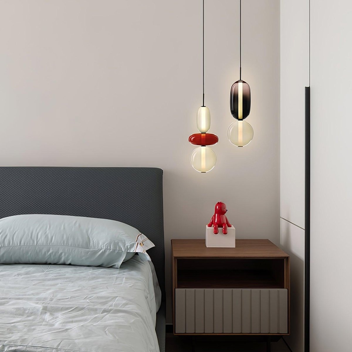 LumaSphere™ Glazen Hanglamp – Moderne LED Verlichting met Kleurrijk Design voor Stijlvol Interieur