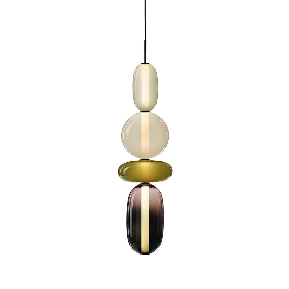 LumaSphere™ Glazen Hanglamp – Moderne LED Verlichting met Kleurrijk Design voor Stijlvol Interieur