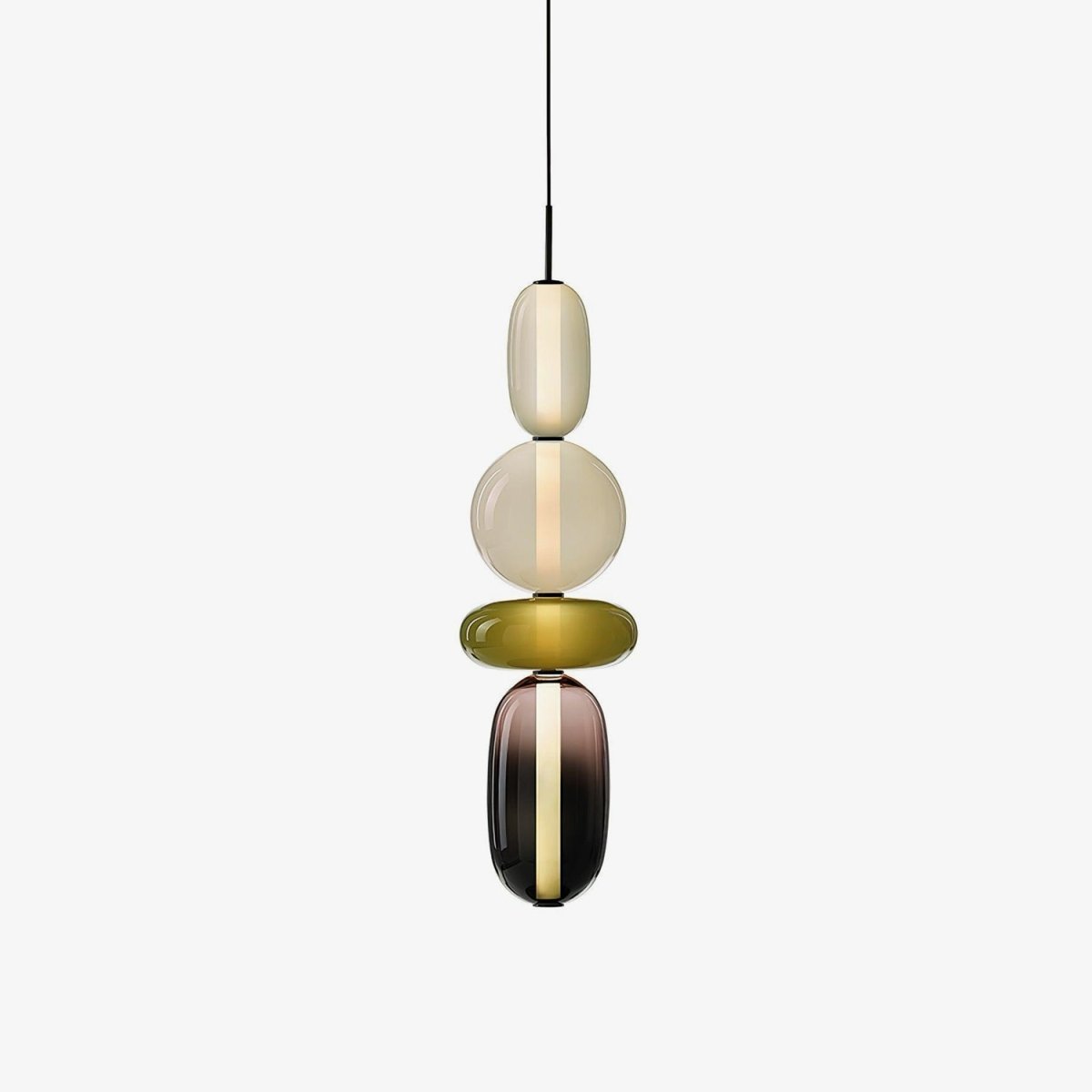 LumaSphere™ Glazen Hanglamp – Moderne LED Verlichting met Kleurrijk Design voor Stijlvol Interieur