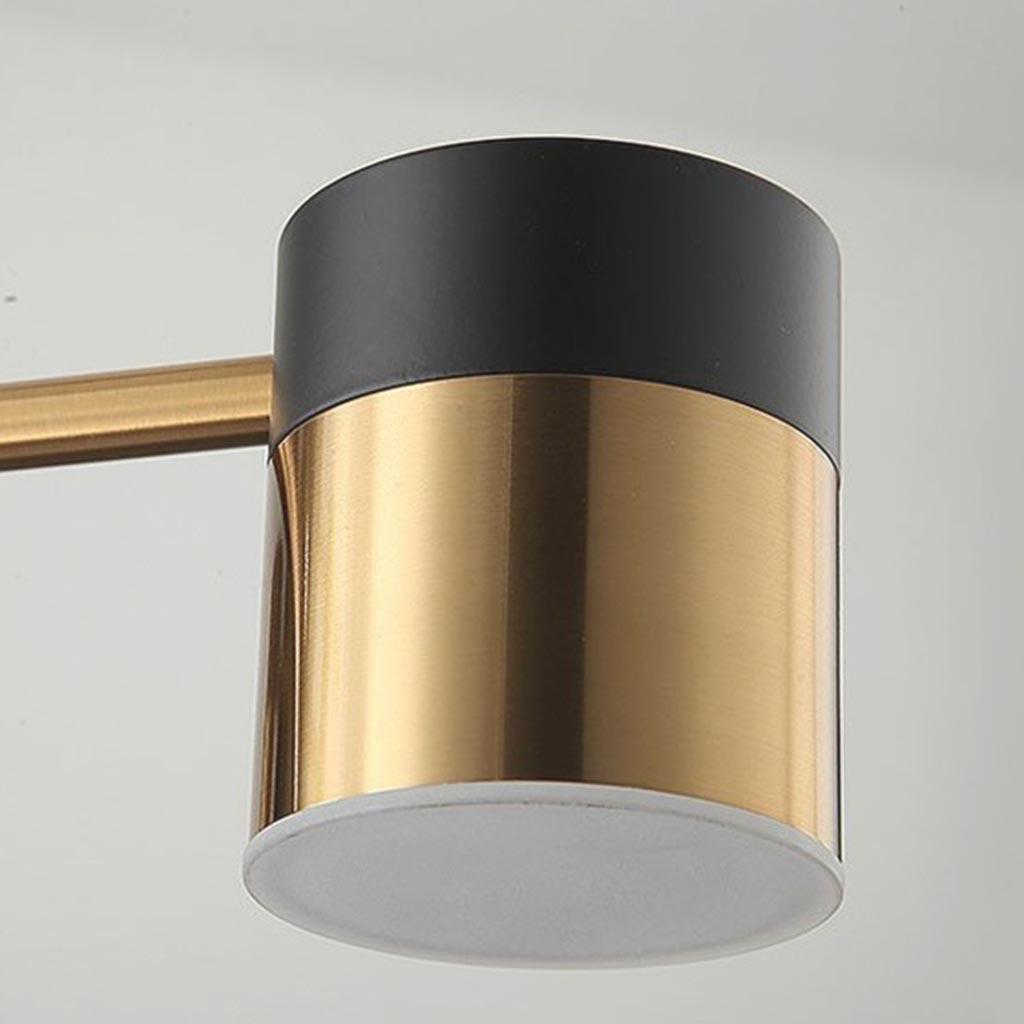 Orbis Minimalistische Zwart-Gouden Kroonluchter - Moderne Multi-Arm LED Hanglamp