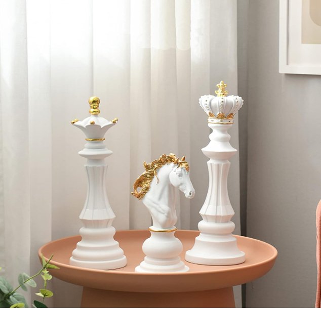 Decoris Luxe Schaakfiguren Set - Decoratieve Beeldjes voor Interieur