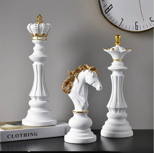 Decoris Luxe Schaakfiguren Set - Decoratieve Beeldjes voor Interieur