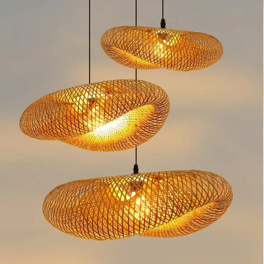 BambooGlow™ Hanglamp | Stijlvolle Bamboe Verlichting voor Natuurlijke Warmte