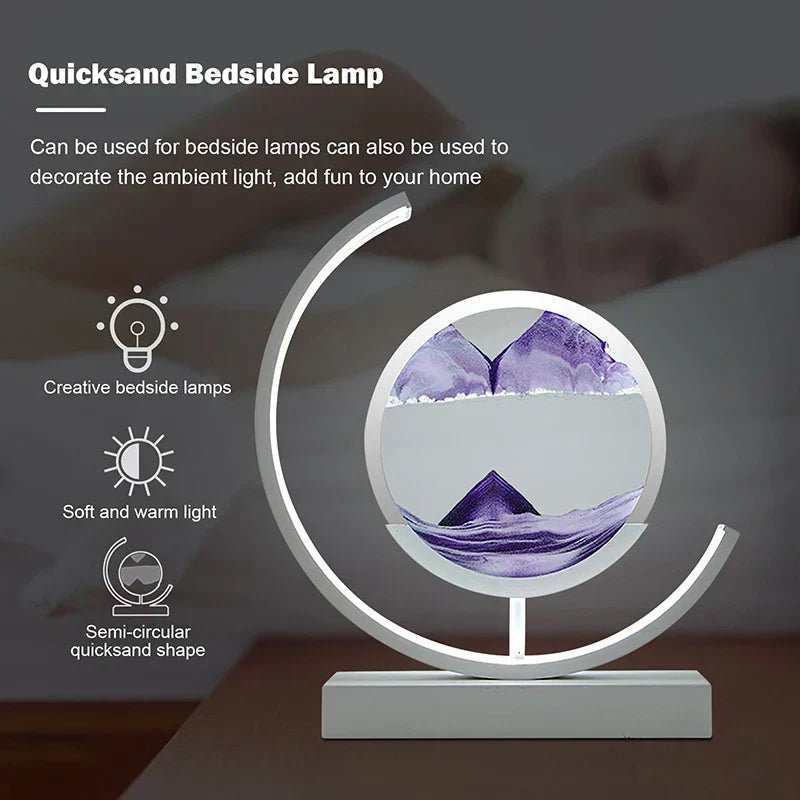 TimeLume Zandloper Tafellamp – Unieke LED Lamp voor Sfeerverlichting en Moderne Decoratie