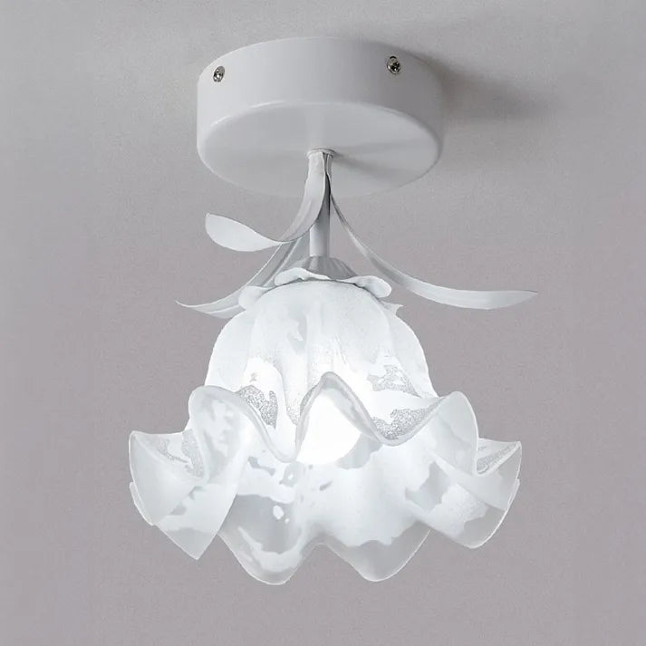 TiffaBloom™ Tiffany Plafondlamp - Vintage Bloemen Design met Glas-in-lood