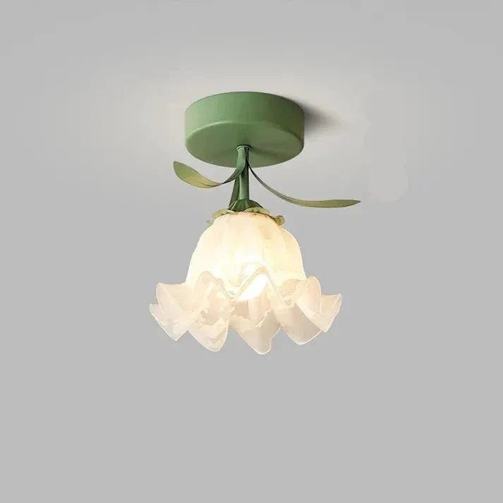 TiffaBloom™ Tiffany Plafondlamp - Vintage Bloemen Design met Glas-in-lood