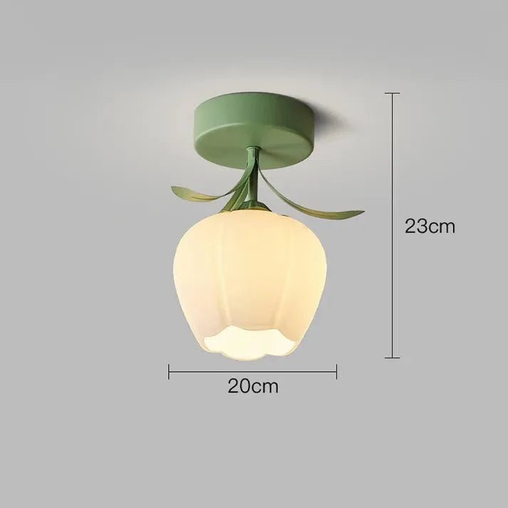 TiffaBloom™ Tiffany Plafondlamp - Vintage Bloemen Design met Glas-in-lood