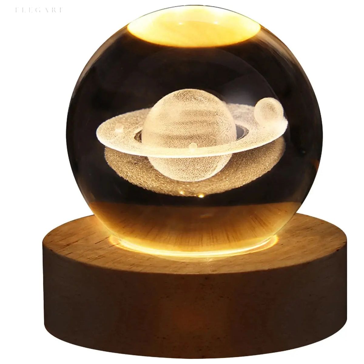 Galaxy Glow Kristallen Lamp - 3D LED Tafellamp voor Magische Sfeer en Astronomische Decoratie