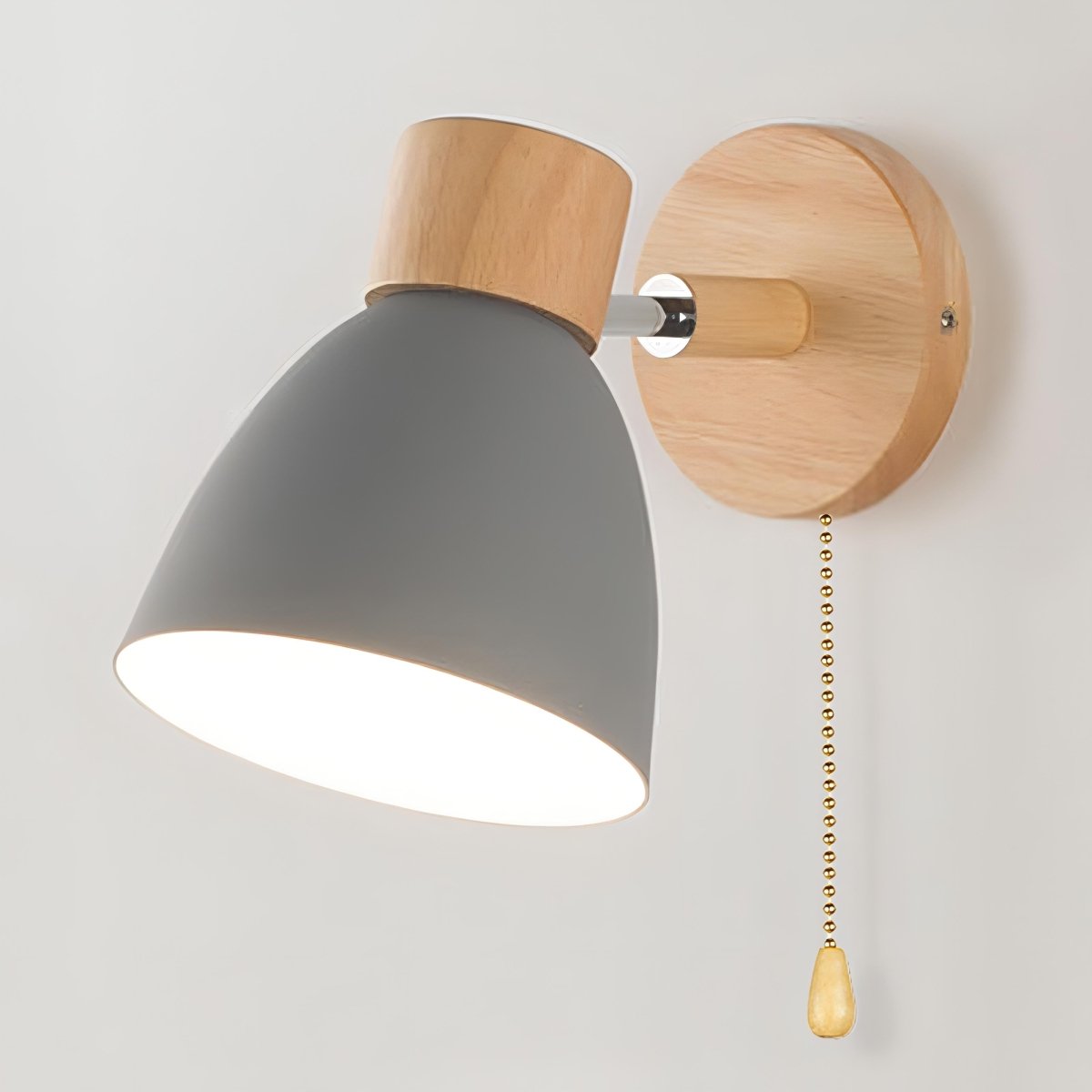 Viroa™ Houten Wandlamp | Moderne Scandinavische Wandverlichting met Trekschakelaar