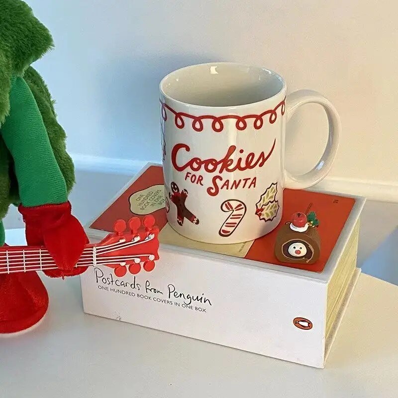 Kerst Bord "Cookies for Santa" - Decoratief Keramisch Servies voor de Feestdagen