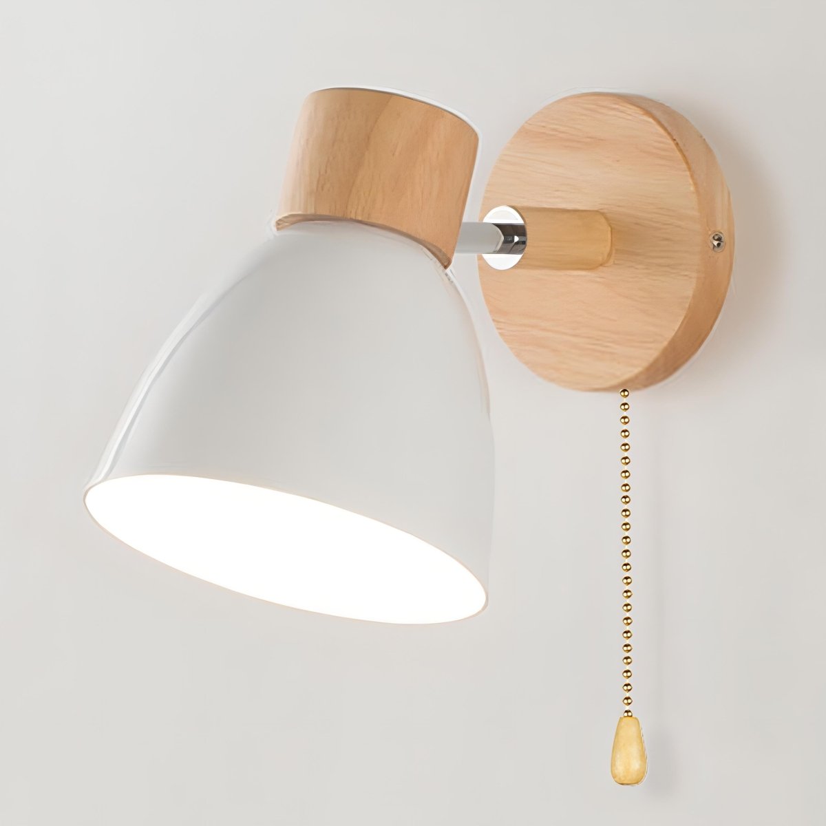 Viroa™ Houten Wandlamp | Moderne Scandinavische Wandverlichting met Trekschakelaar