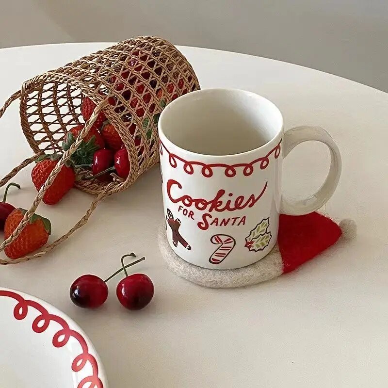 Kerst Bord "Cookies for Santa" - Decoratief Keramisch Servies voor de Feestdagen