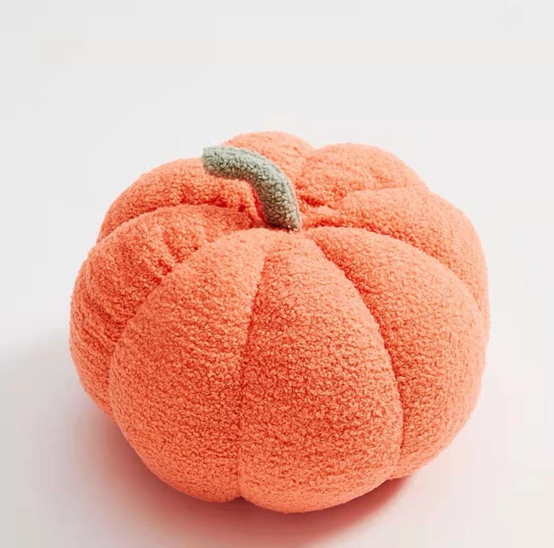 Pluche Pompoen Kussen - Zacht Decoratief Sierkussen voor Herfst en Halloween