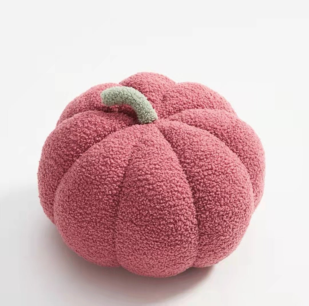 Pluche Pompoen Kussen - Zacht Decoratief Sierkussen voor Herfst en Halloween