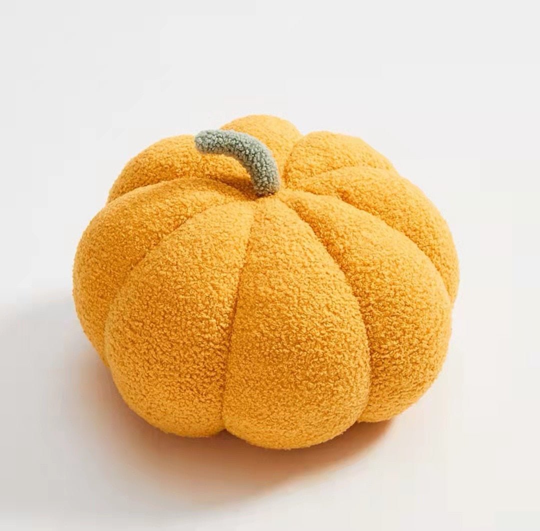 Pluche Pompoen Kussen - Zacht Decoratief Sierkussen voor Herfst en Halloween