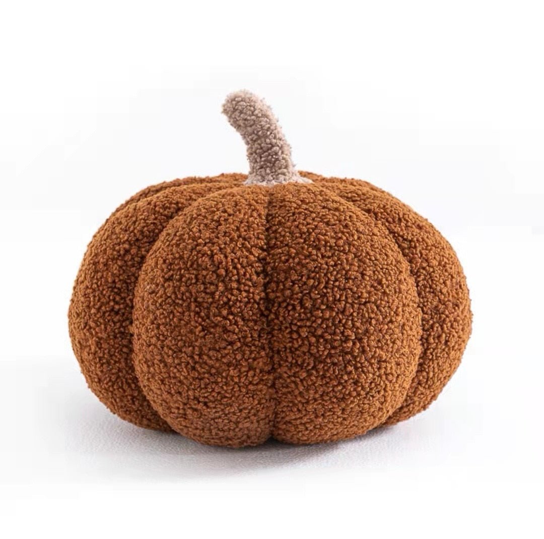 Pluche Pompoen Kussen - Zacht Decoratief Sierkussen voor Herfst en Halloween