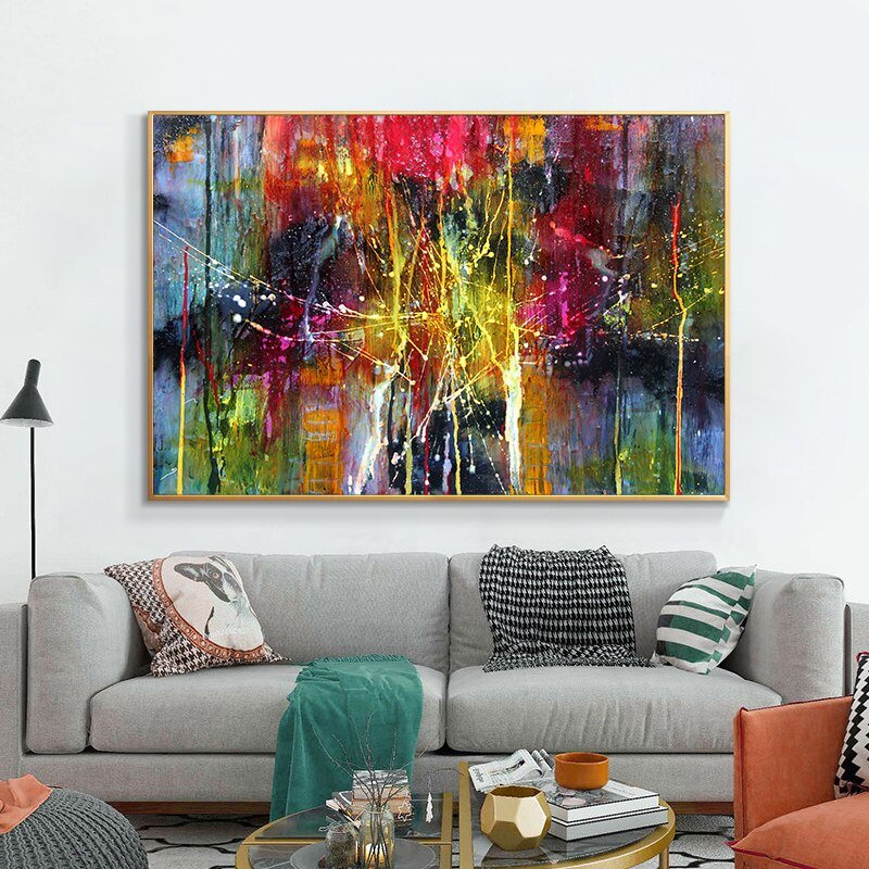 Groot Abstract Schilderij | Modern Kunstwerk Voor Expressieve Wanddecoratie