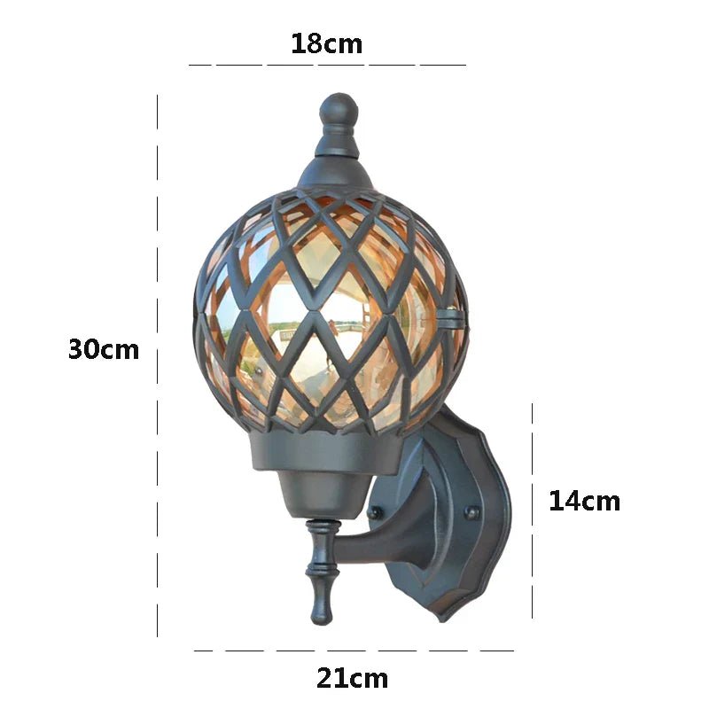 AuroVintor - Retro Buiten wandlamp, Waterdicht en Perfect voor Balkons en Tuinen