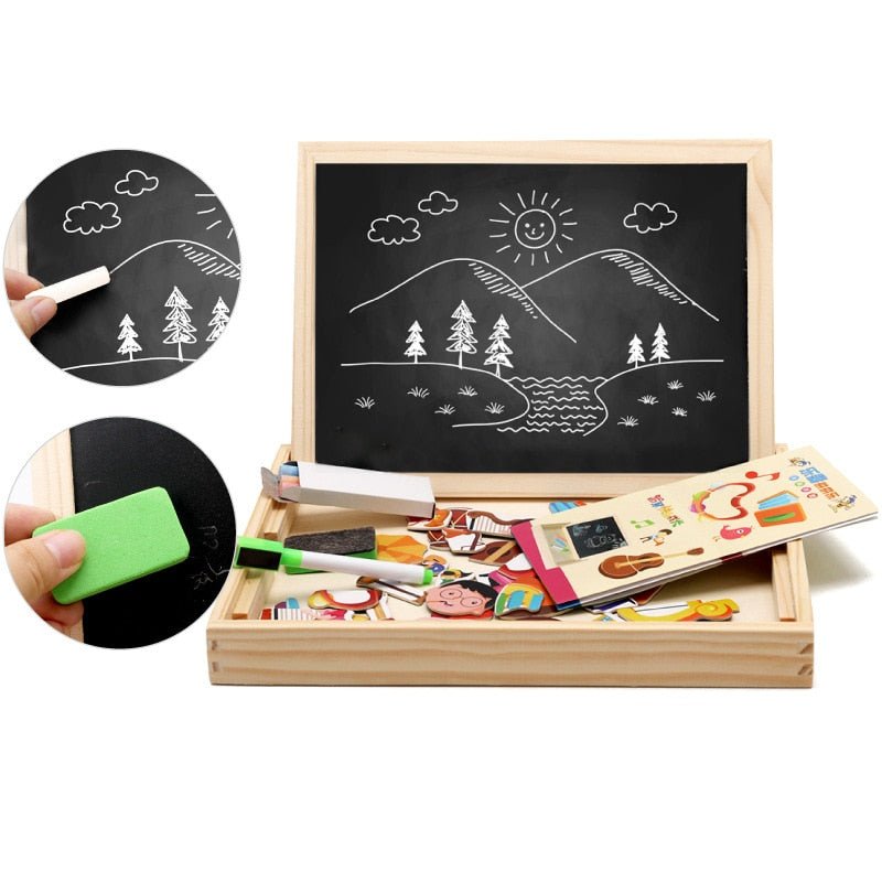 Creativo Houten Magnetisch Speelbord - Educatief en Interactief Speelgoed voor Kinderen