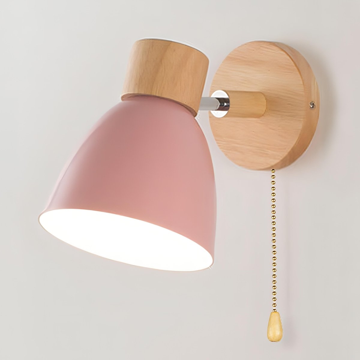 Viroa™ Houten Wandlamp | Moderne Scandinavische Wandverlichting met Trekschakelaar