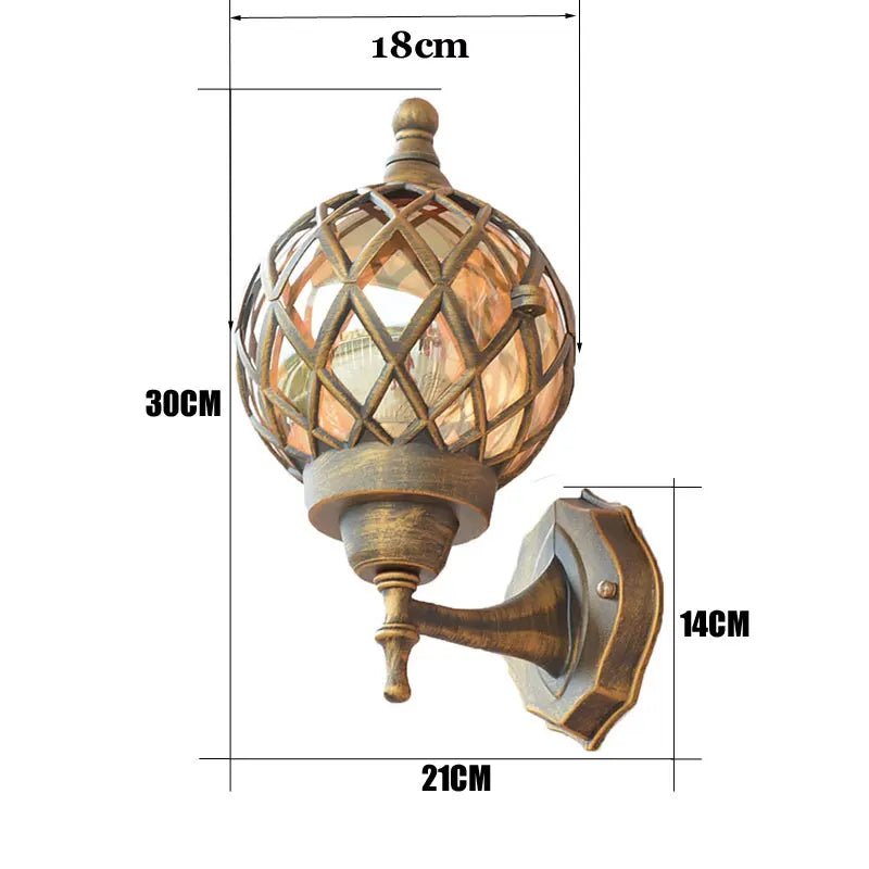 AuroVintor - Retro Buiten wandlamp, Waterdicht en Perfect voor Balkons en Tuinen